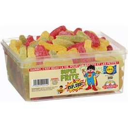 Haribo Super Frites Boîte de 200 pièces