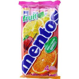 Mentos Fruit Lot économique de 4 rouleaux