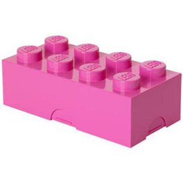 Box Surpriz Lego pleine de bonbons (brick 4x2, rose)