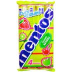 Mentos Fruit Acidulés Lot économique de 4 rouleaux