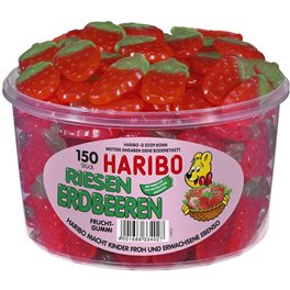 Haribo Fraises Géantes Boîte de 150 pièces