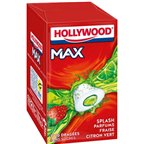 Hollywood Max Fraise Citron Vert Sans Sucres 3 Etuis (lot de 18) (Lot économique de 18 étuis)