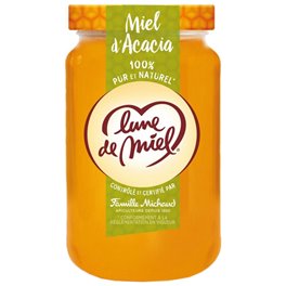 Lune de Miel 100% Pur et Naturel Miel d’Acacia 375g (lot de 4)