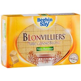 Béghin-Say Blonvilliers Blond De Canne Petits Morceaux 1Kg (lot de 3)