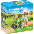 PLAYMOBIL City Life 70193 Le Patient en Fauteuil Roulant