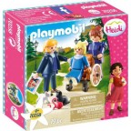 PLAYMOBIL 70258 - Heidi - Clara avec son Grand-Père et Mlle Rottenmeier