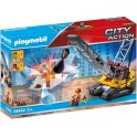 PLAYMOBIL 70442 City Action - Dragline avec Mur de Construction