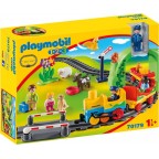 Playmobil 70179 - 1.2.3 - Train avec passagers et circuit