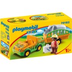 Playmobil 70182 - 1.2.3 - Vétérinaire avec véhicule et rhinocéros