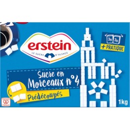 Erstein Sucre en Morceaux n°4 Prédécoupés (lot de 6)