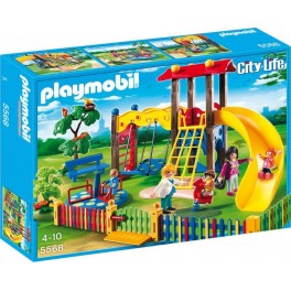 PLAYMOBIL 5568 City Life - Square Pour Enfants Avec Jeux