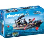 PLAYMOBIL 9362 City Action - Bateau Pneumatique Et Policiers D'élite