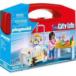 Playmobil 70531 - City Life - Valisette Chambre de bébé