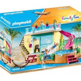 Playmobil 70435 - Family Fun - Bungalow avec piscine