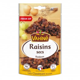 Vahiné Raisins Secs Les Classiques Fresh Zip 125g (lot de 3)