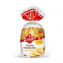 La Boulangère Gâche Tranchée Pur Beurre 400g (lot de 3)