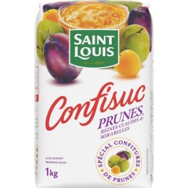 Saint Louis Confisuc Prunes Reines Claudes & Mirabelles Spécial Confitures d’Abricots 1Kg (lot de 6)