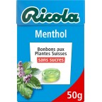 Ricola Bonbons menthol s/sucres