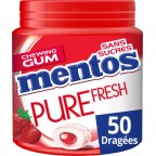 Mentos Chewing-gum PURE FRESH Fraise sans sucres x50 100g