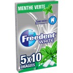 White Freedent Chewing-gum s/ sucres goût menthe verte