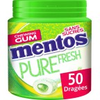 Mentos Chewing-gum Pure Fresh citrus au thé vert s/sucres 100g