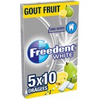 White Freedent Chewing-gum s/ sucres goût fruits