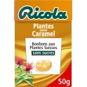 Ricola Bonbons aux plantes saveur caramel sans sucres 50g