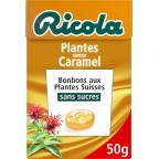 Ricola Bonbons aux plantes saveur caramel sans sucres 50g