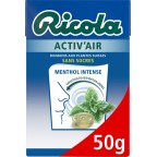 Activ Air Ricola Bonbons Menthol Intensen ACTIV'AIR RICOLA 50g