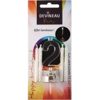 Devineau Bougie chiffre n.2 avec led