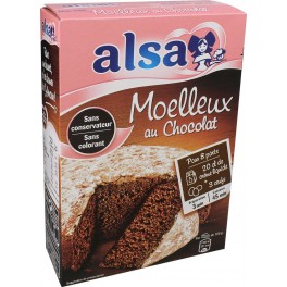 ALSA Préparation gâteau Moelleux au chocolat 435g