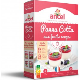 Ancel Préparation gâteau Panna Cotta fruits rouges 91g