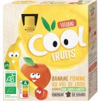 Vitabio Compotes bio pomme banane acérola sans sucres ajoutés