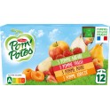 Pom Potes Compotes en gourde assortiment POM'POTES 90g x12