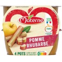 Materne Compotes pomme rhubarbe