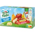 Pom'Potes Compotes en gourde assortiment s/sucres ajoutés 12x90g 1.08Kg