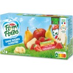 Pom'Potes Compotes en gourde assortiment s/sucres ajoutés 12x90g 1.08Kg