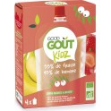 Good Gout Compotes fraise et banane Kid sans sucres ajoutés Bio