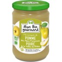 Mon Bio Gourmand Compote Bio de pomme des alpes Françaises et poire de la vallée du Rhône