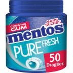 Mentos Chewing-gum Pure Fresh menthol eucalyptus sans sucres 100g (lot de 3)