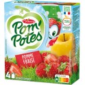 Pom'Potes Compotes en gourde Pomme Fraise 4x90g (lot de 6)