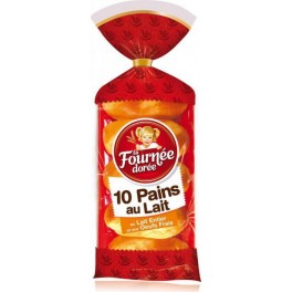 La Fournée Dorée 10 Pains au Lait Entier et aux Oeufs Frais 350g (lot de 4)