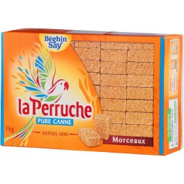 Béghin Say Sucre La Perruche Pure Canne 168 Morceaux 1Kg (lot de 6)