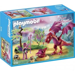 PLAYMOBIL 9134 Fairies - Gardienne Des Fées Avec Dragons