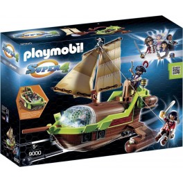 PLAYMOBIL 9000 Super 4 - Bateau Pirate Caméléon avec Ruby