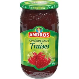 Andros confiture extra Fraises 1Kg