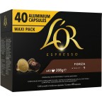 L’OR ESPRESSO Café Capsules Compatibles Nespresso Forza n°9 40 Capsules