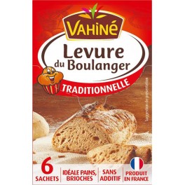 Vahiné Levure du Boulanger Traditionnelle par 6 Sachets de 8g (lot de 5 soit 30 sachets)