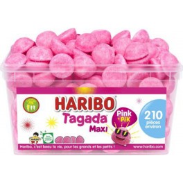 Haribo Tagada Pink Rose 210 pièces (lot de 3)