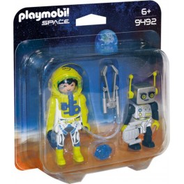 PLAYMOBIL 9492 Space - Duo Spationaute Et Robot